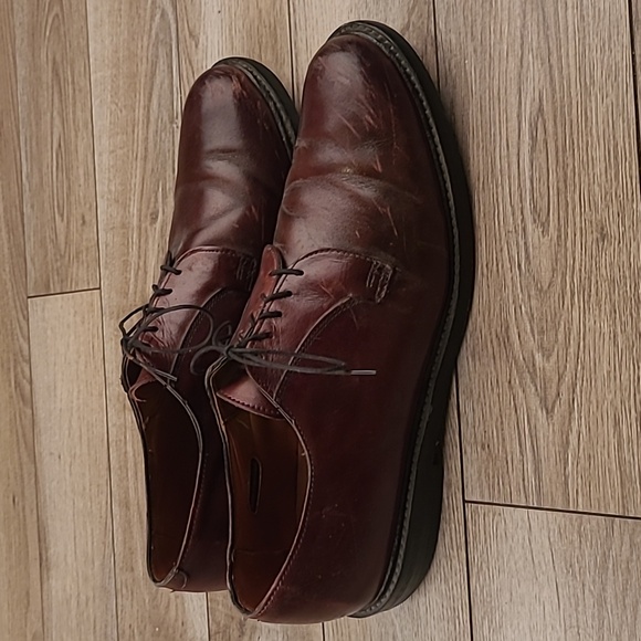 ALLEN EDMONDS Cherry Brown Oxfords Sz 12 B Mens Lace‎ Up Oxfords Dress Shoes main image 7